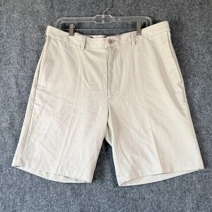 Cool‎ 18 pro , Mens Flat Front Shorts Beige Chino Style Dress Casual